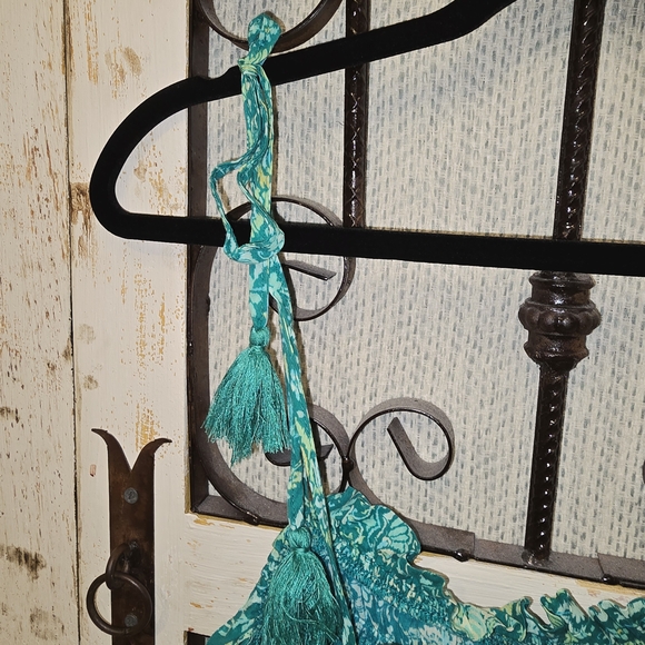 VICI Vibrant Green Patterned Sundress 100% Cotton - Picture 7 of 9